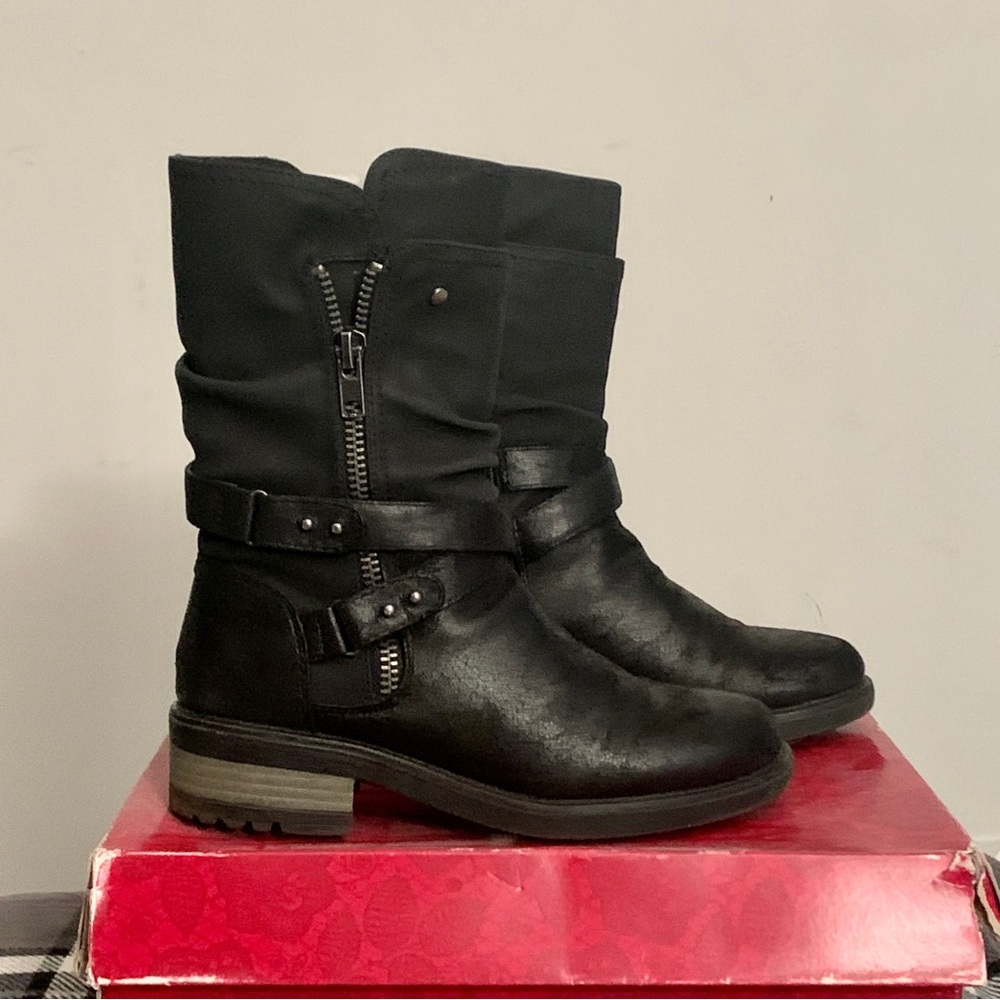 Carlos Santana Sawyer Black Boots